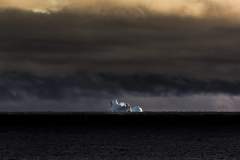 Distant Iceberg Midnight Sun (Davis Strait 2013)