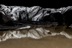 After the Melt: Purple-Brown, Pale Blue, and White (Svínafellsjökull Glacier 2024)